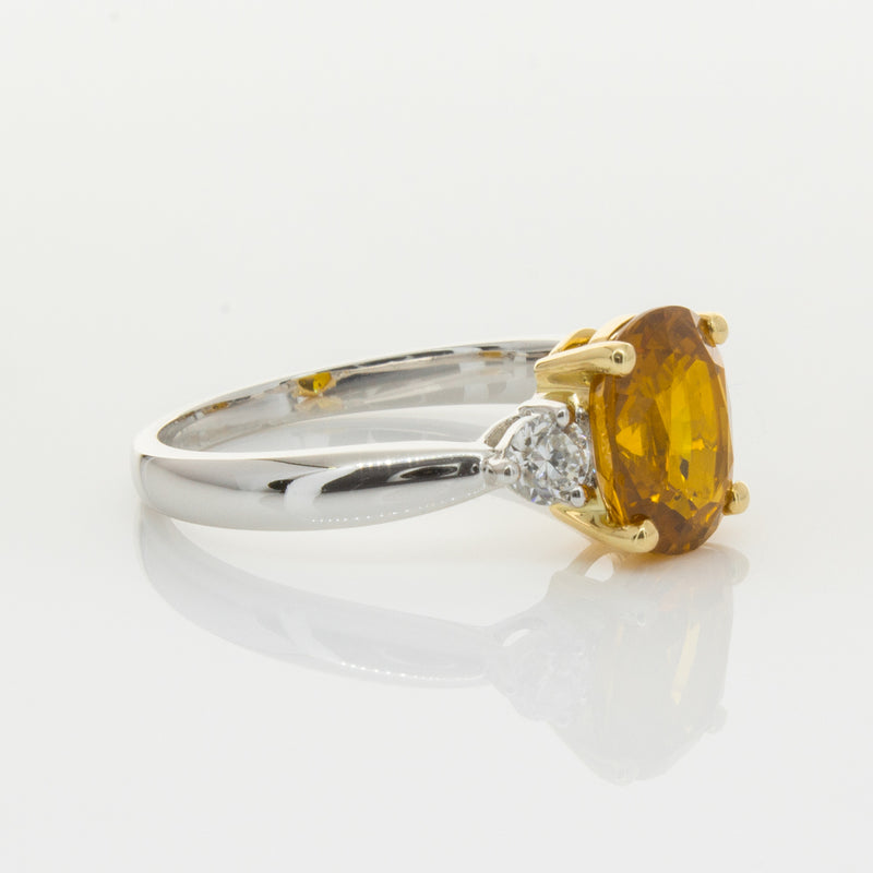 18ct White Gold Sapphire & Diamond Ring-Ring-Walker & Hall