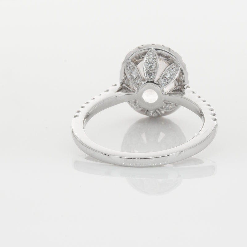 18ct White Gold Morganite & Diamond Sierra Ring-Ring-Walker & Hall