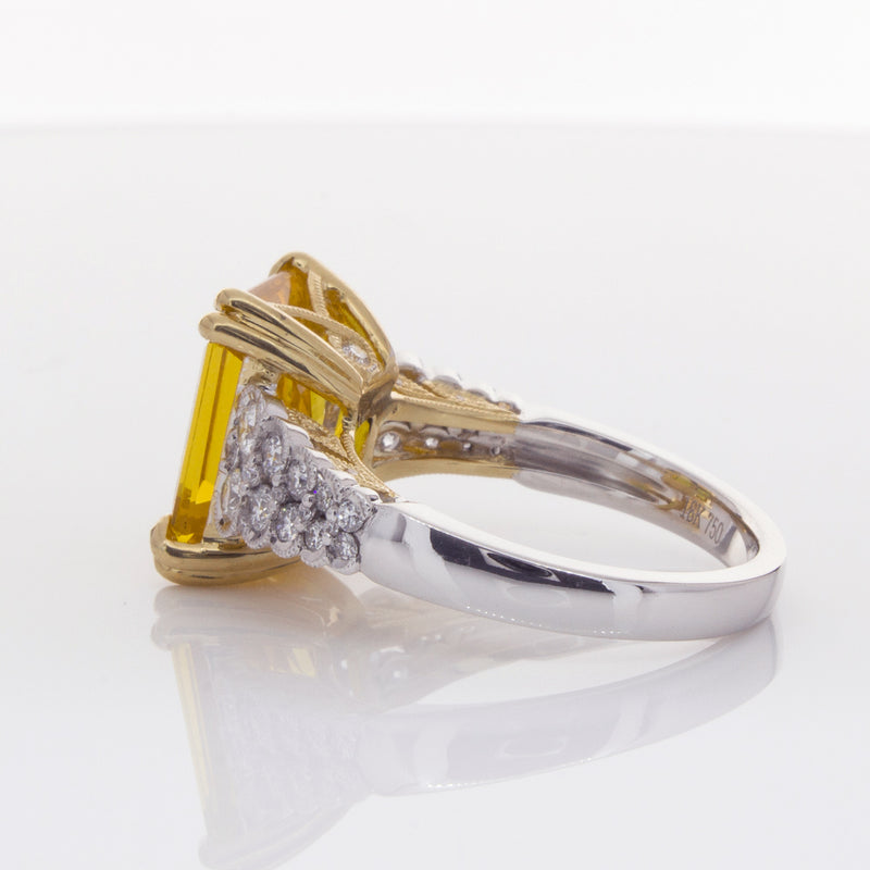 18ct White Gold Sapphire & Diamond Ring-Ring-Walker & Hall