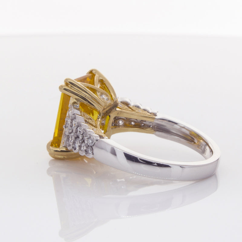 18ct White Gold Sapphire & Diamond Ring-Ring-Walker & Hall