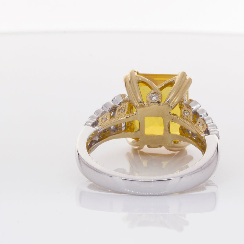 18ct White Gold Sapphire & Diamond Ring-Ring-Walker & Hall