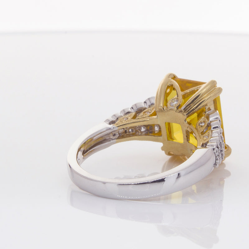 18ct White Gold Sapphire & Diamond Ring-Ring-Walker & Hall