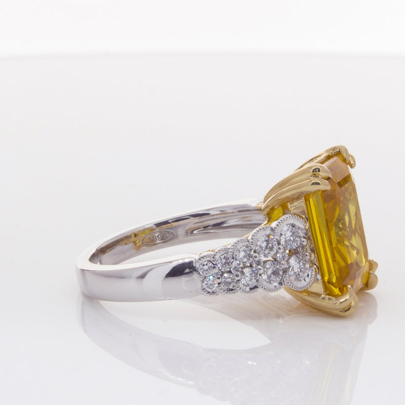 18ct White Gold Sapphire & Diamond Ring-Ring-Walker & Hall