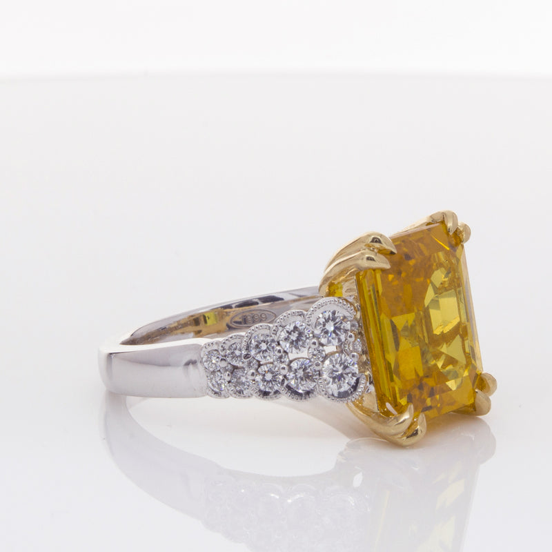 18ct White Gold Sapphire & Diamond Ring-Ring-Walker & Hall