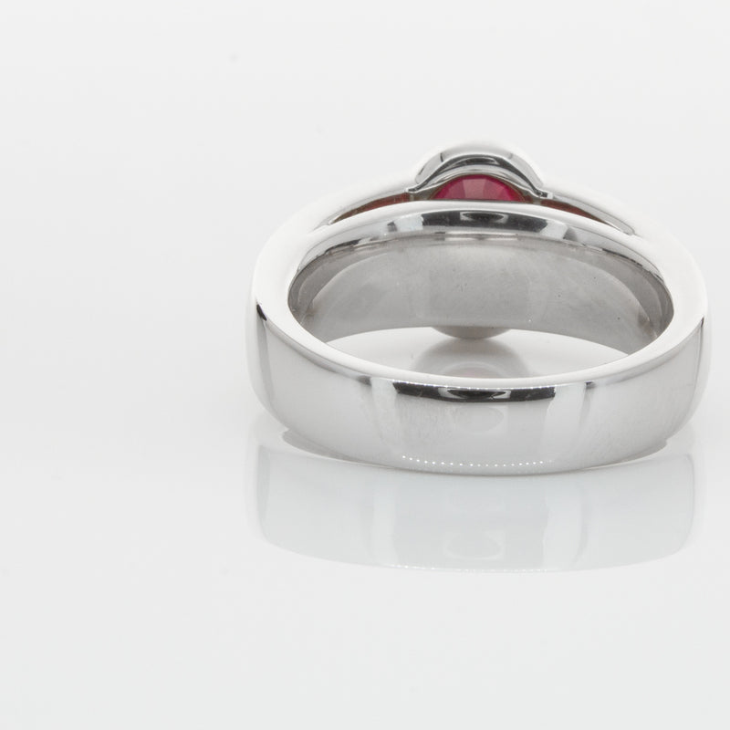 18ct White Gold Ruby & Diamond Ring-Ring-Walker & Hall