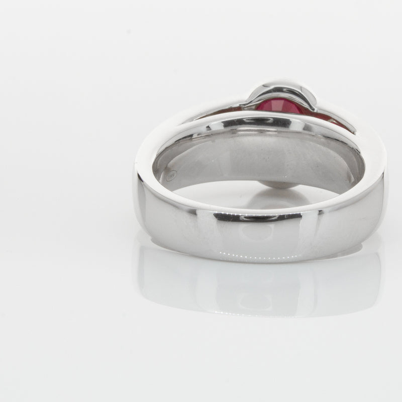 18ct White Gold Ruby & Diamond Ring-Ring-Walker & Hall