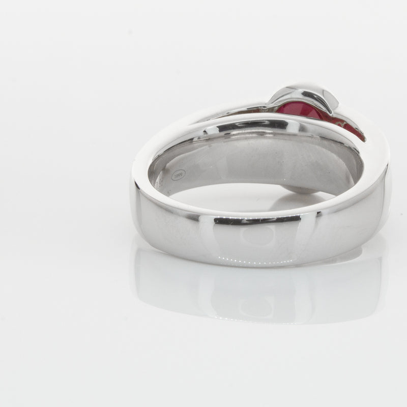 18ct White Gold Ruby & Diamond Ring-Ring-Walker & Hall