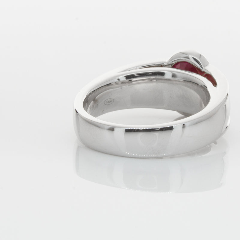 18ct White Gold Ruby & Diamond Ring-Ring-Walker & Hall