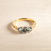 18ct Yellow & White Gold Aquamarine & Diamond Ring - Walker & Hall