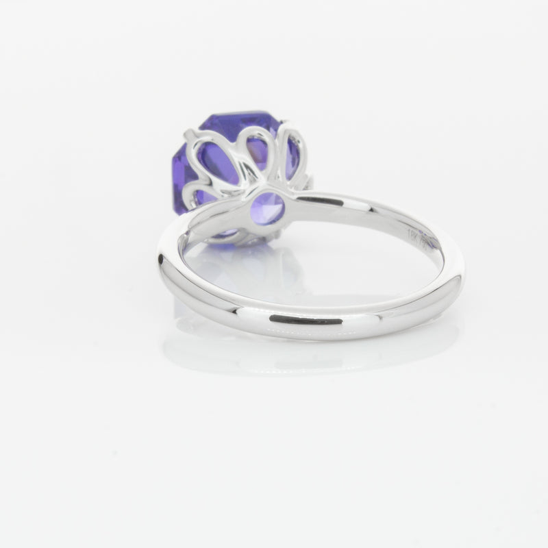 18ct White Gold Tanzanite Octavia Ring-Ring-Walker & Hall