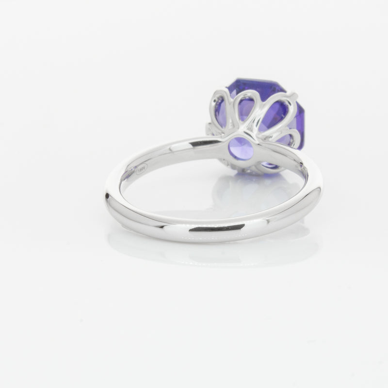 18ct White Gold Tanzanite Octavia Ring-Ring-Walker & Hall