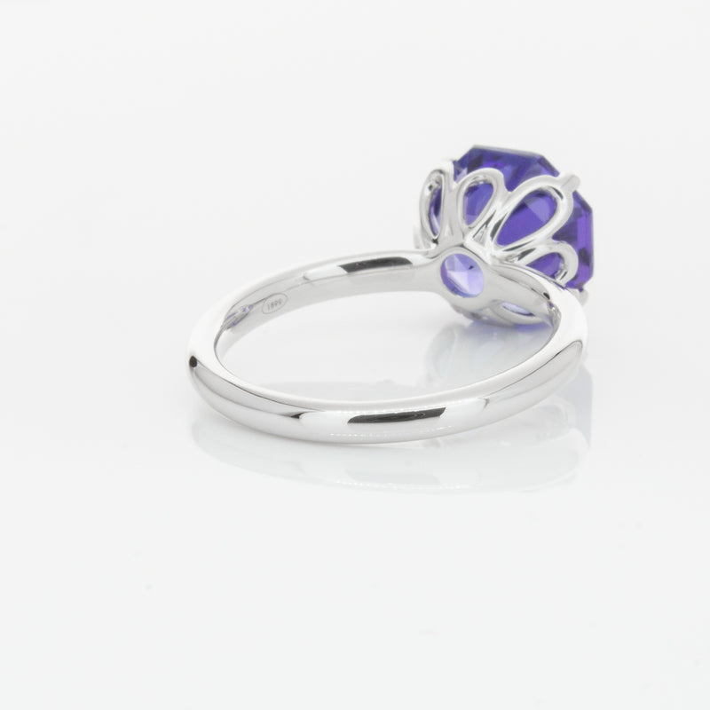 18ct White Gold Tanzanite Octavia Ring-Ring-Walker & Hall