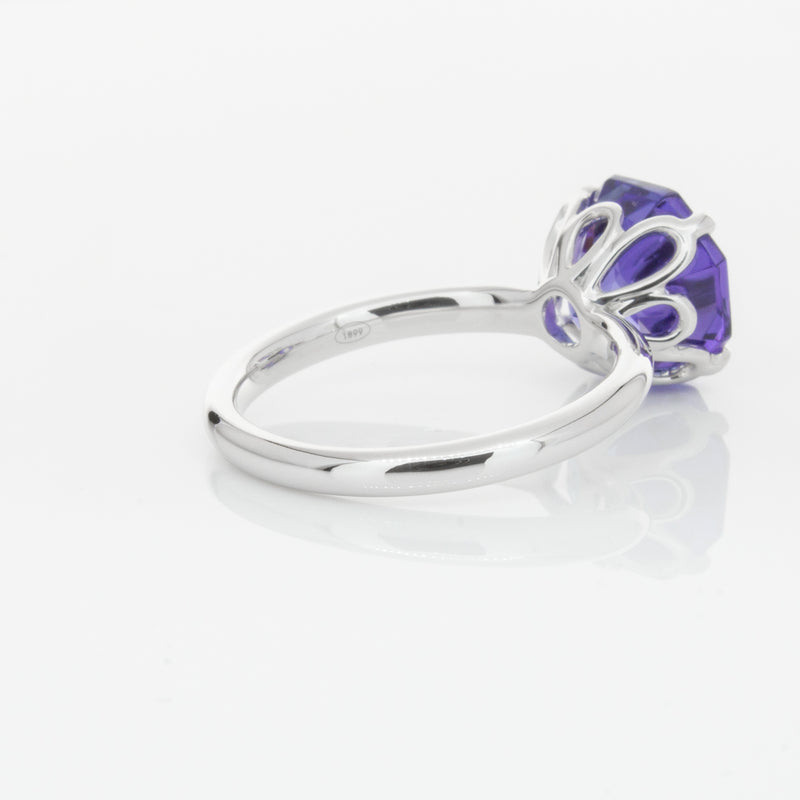 18ct White Gold Tanzanite Octavia Ring-Ring-Walker & Hall