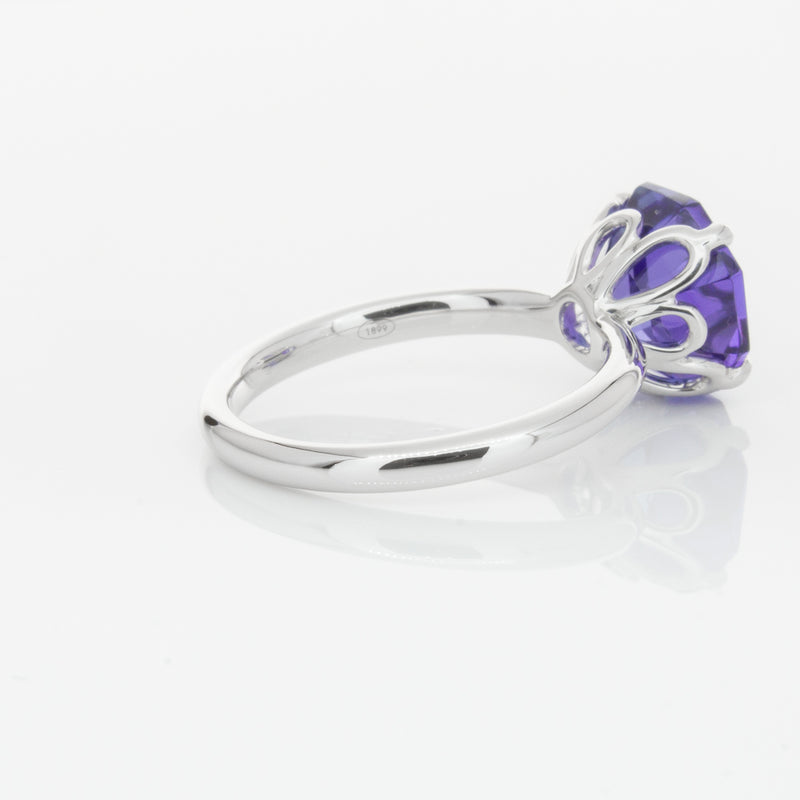 18ct White Gold Tanzanite Octavia Ring-Ring-Walker & Hall