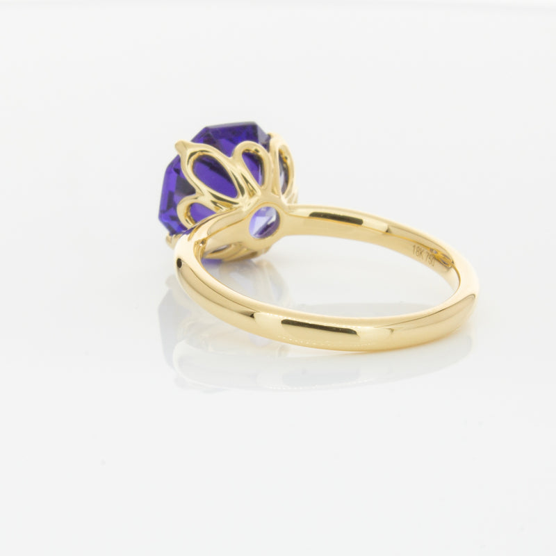 18ct Yellow Gold Tanzanite Octavia Ring-Ring-Walker & Hall