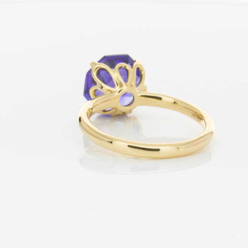 18ct Yellow Gold Tanzanite Octavia Ring-Ring-Walker & Hall
