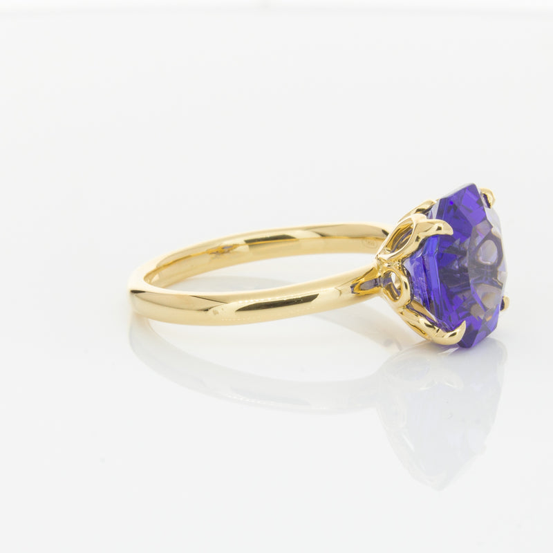18ct Yellow Gold Tanzanite Octavia Ring-Ring-Walker & Hall