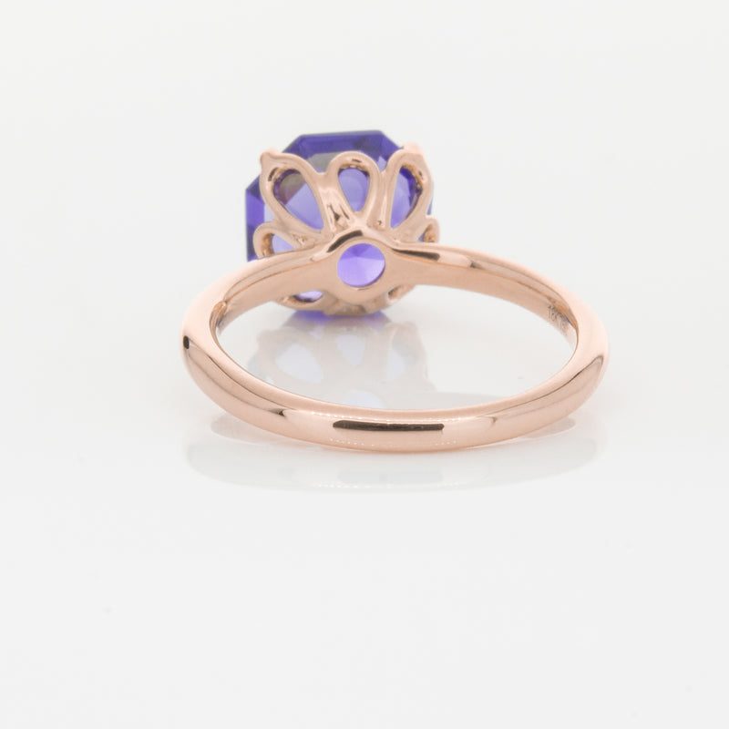 18ct Rose Gold Tanzanite Octavia Ring-Ring-Walker & Hall