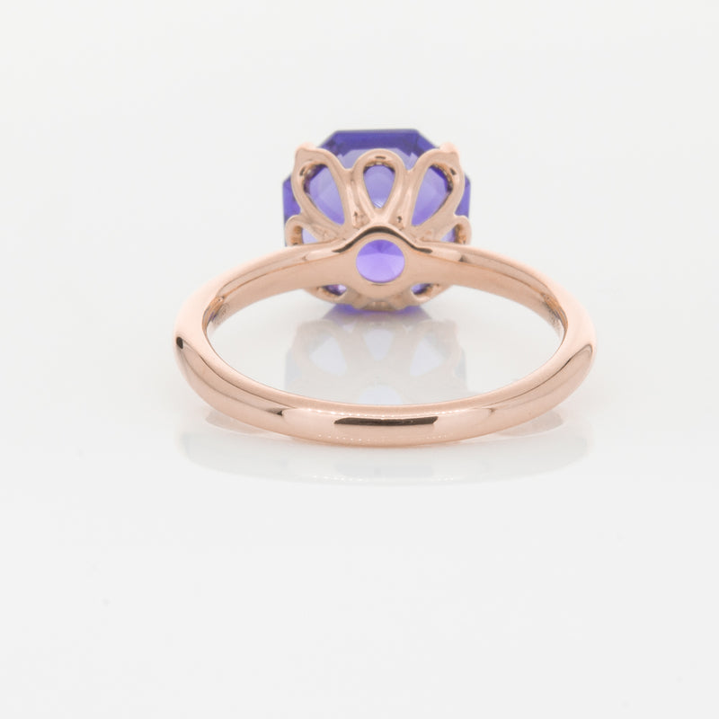 18ct Rose Gold Tanzanite Octavia Ring-Ring-Walker & Hall
