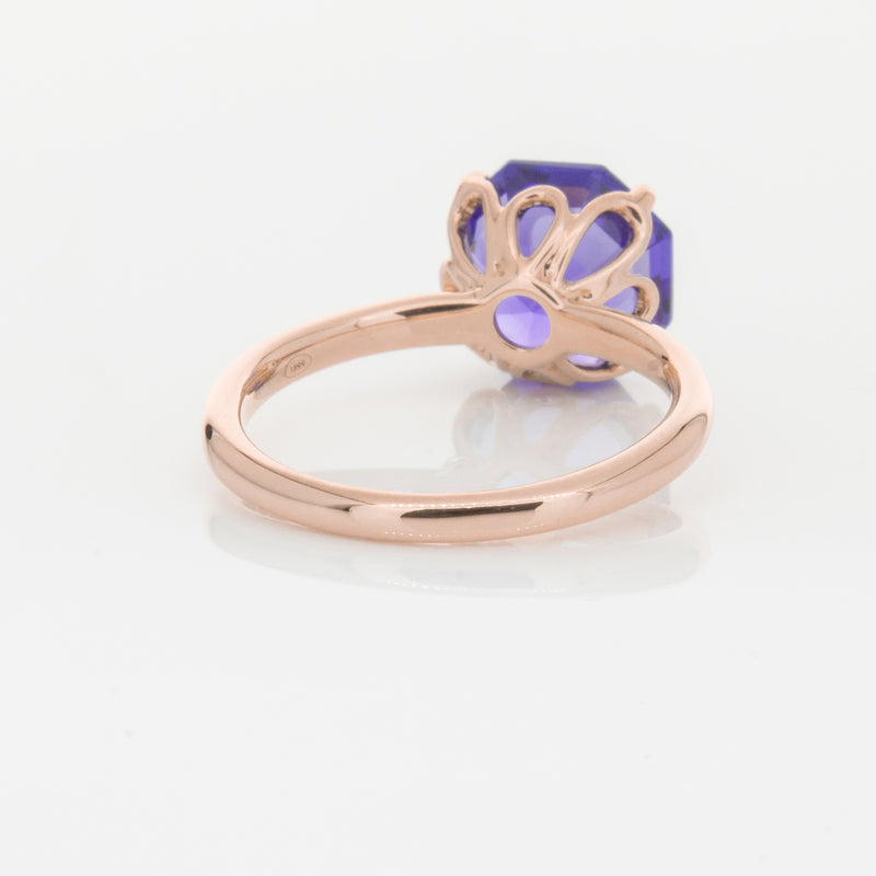 18ct Rose Gold Tanzanite Octavia Ring-Ring-Walker & Hall