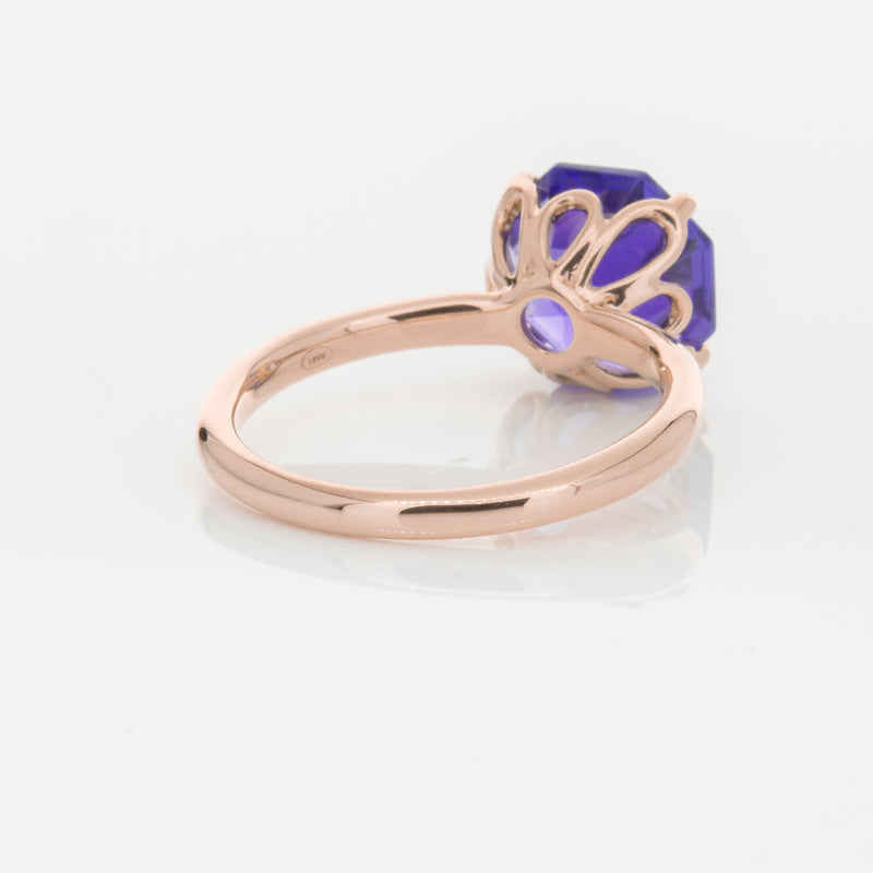 18ct Rose Gold Tanzanite Octavia Ring-Ring-Walker & Hall