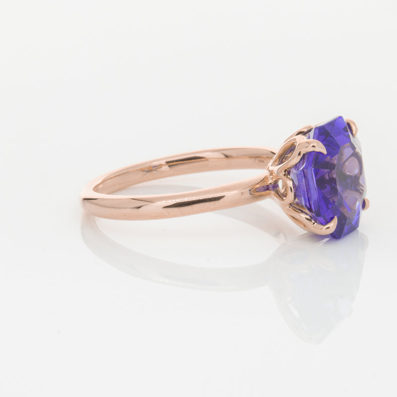 18ct Rose Gold Tanzanite Octavia Ring-Ring-Walker & Hall