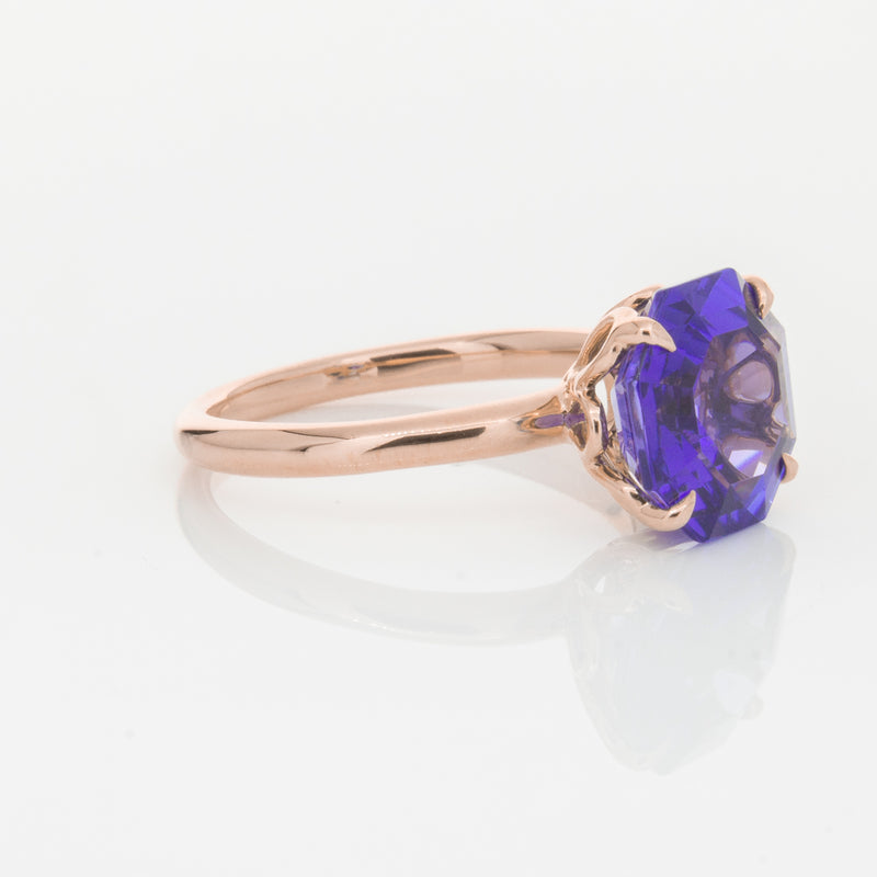 18ct Rose Gold Tanzanite Octavia Ring-Ring-Walker & Hall