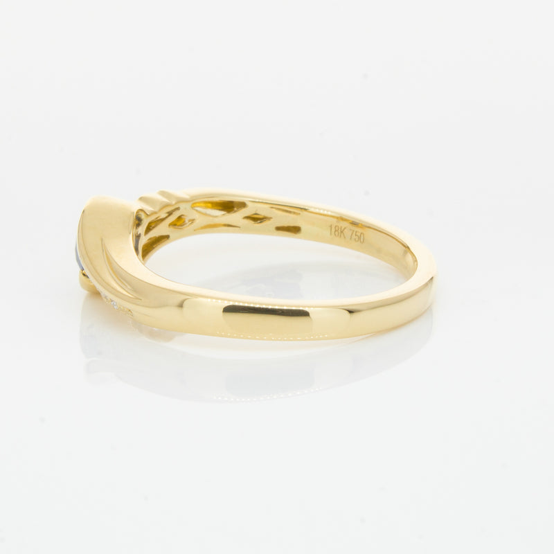 18ct Yellow Gold Sapphire & Diamond Ring-Ring-Walker & Hall