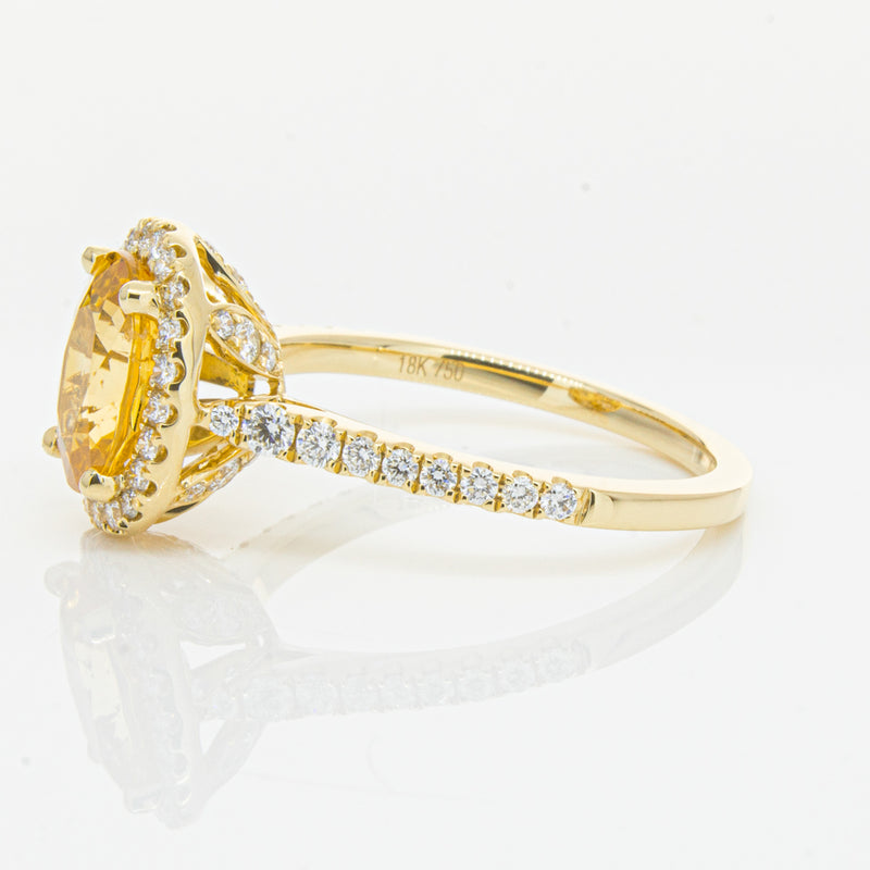 18ct Yellow Gold Sapphire & Diamond Sierra Ring-Ring-Walker & Hall