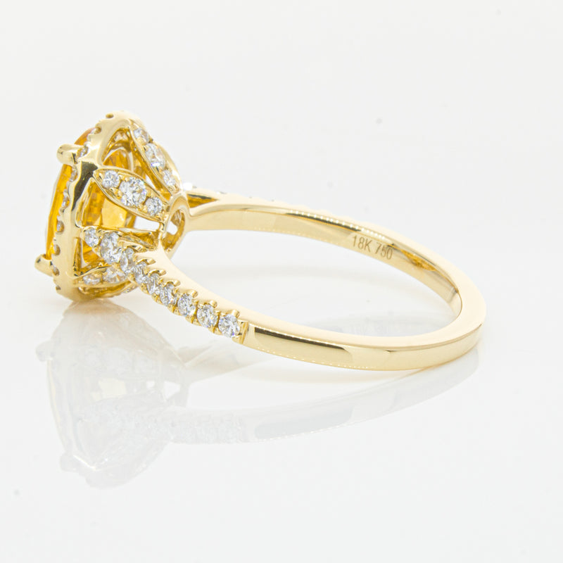 18ct Yellow Gold Sapphire & Diamond Sierra Ring-Ring-Walker & Hall