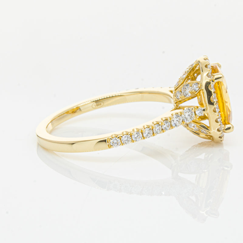 18ct Yellow Gold Sapphire & Diamond Sierra Ring-Ring-Walker & Hall