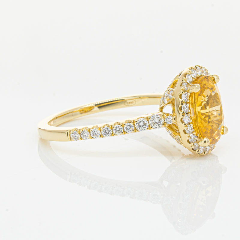 18ct Yellow Gold Sapphire & Diamond Sierra Ring-Ring-Walker & Hall