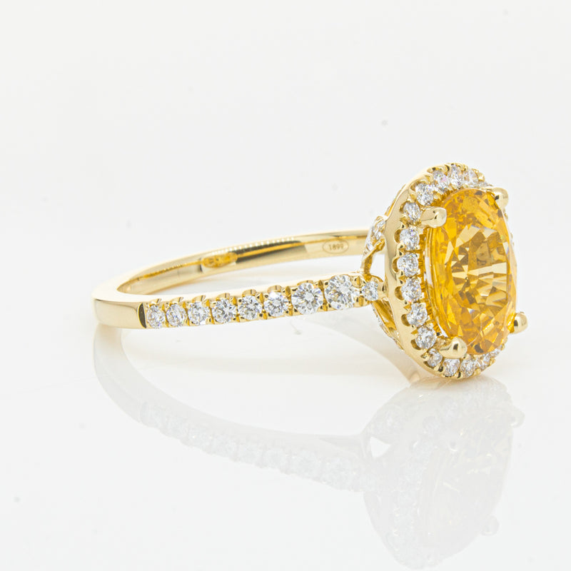 18ct Yellow Gold Sapphire & Diamond Sierra Ring-Ring-Walker & Hall