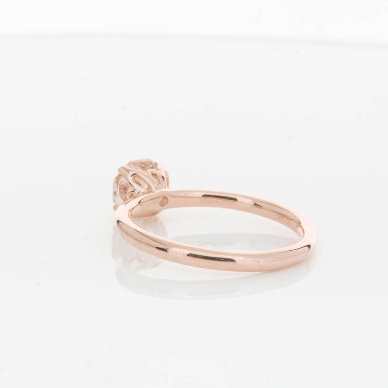18ct Rose Gold Morganite Mini Octavia Ring-Ring-Walker & Hall