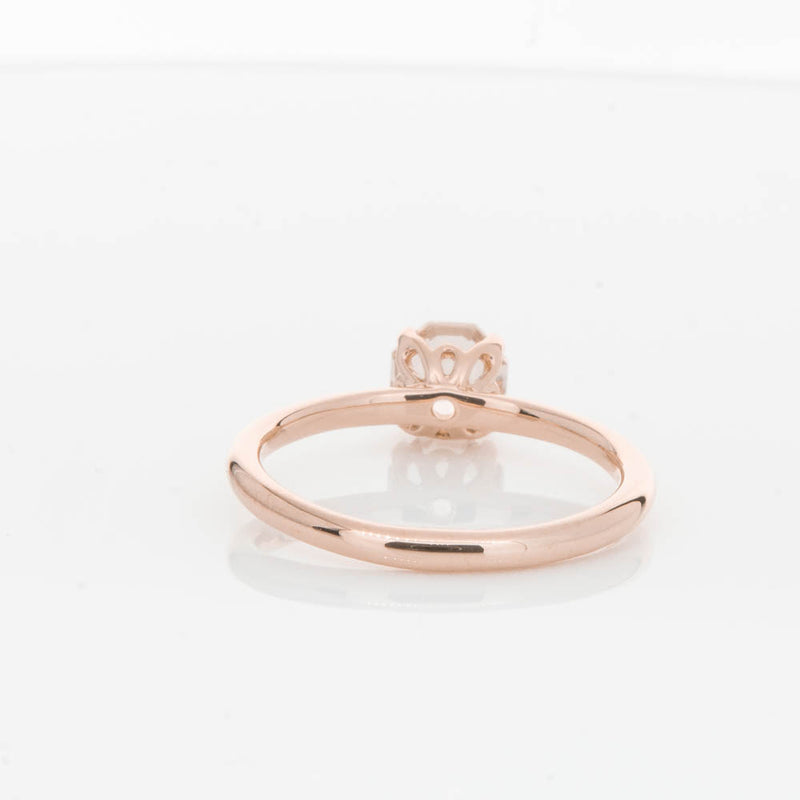 18ct Rose Gold Morganite Mini Octavia Ring-Ring-Walker & Hall