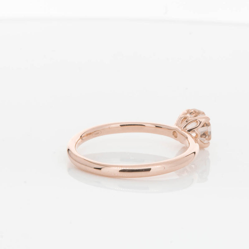 18ct Rose Gold Morganite Mini Octavia Ring-Ring-Walker & Hall