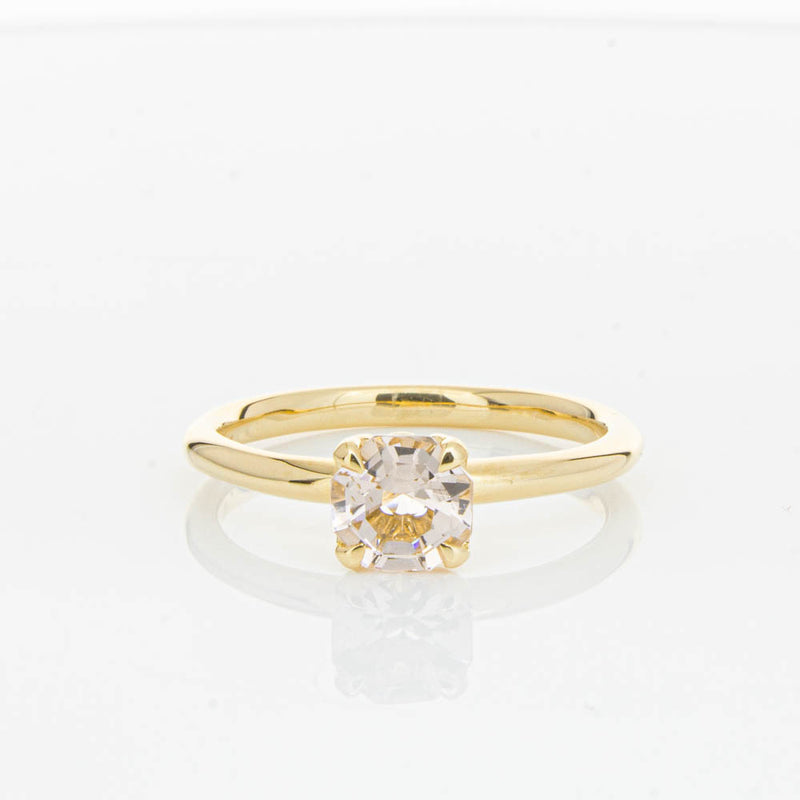 18ct Yellow Gold Morganite Mini Octavia Ring-Ring-Walker & Hall