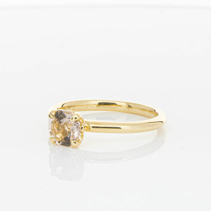 18ct Yellow Gold Morganite Mini Octavia Ring-Ring-Walker & Hall