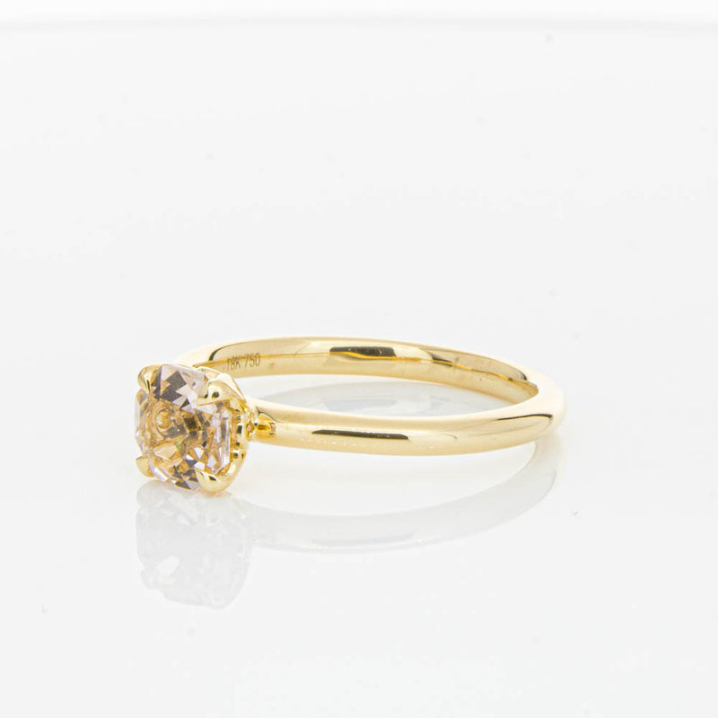 18ct Yellow Gold Morganite Mini Octavia Ring-Ring-Walker & Hall