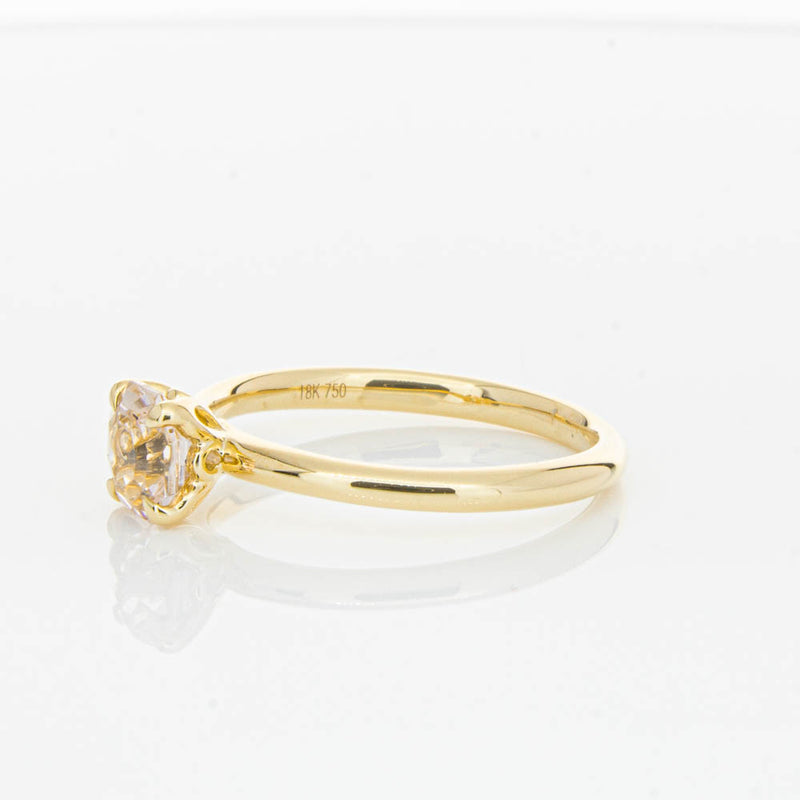 18ct Yellow Gold Morganite Mini Octavia Ring-Ring-Walker & Hall