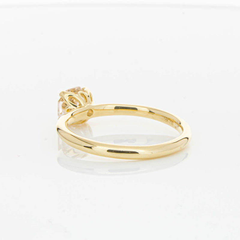 18ct Yellow Gold Morganite Mini Octavia Ring-Ring-Walker & Hall
