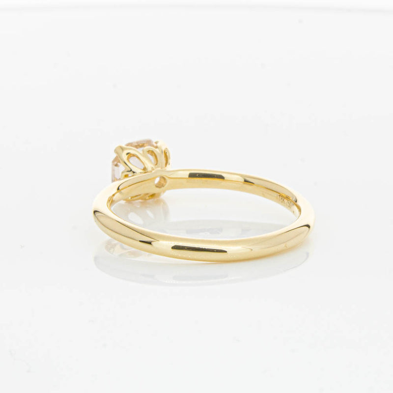 18ct Yellow Gold Morganite Mini Octavia Ring-Ring-Walker & Hall