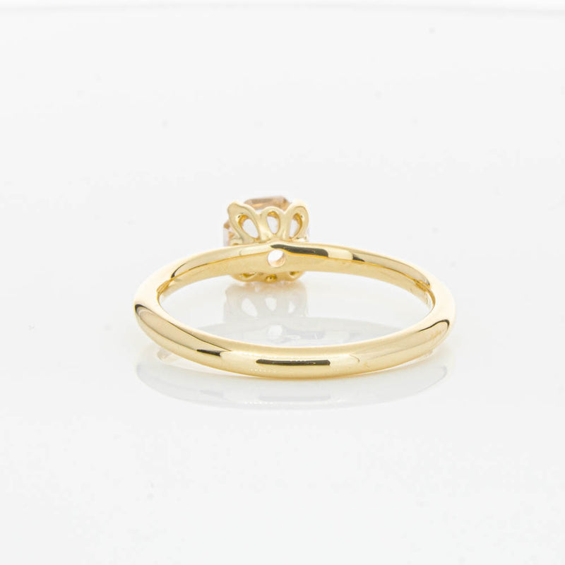 18ct Yellow Gold Morganite Mini Octavia Ring-Ring-Walker & Hall