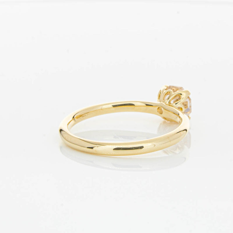 18ct Yellow Gold Morganite Mini Octavia Ring-Ring-Walker & Hall