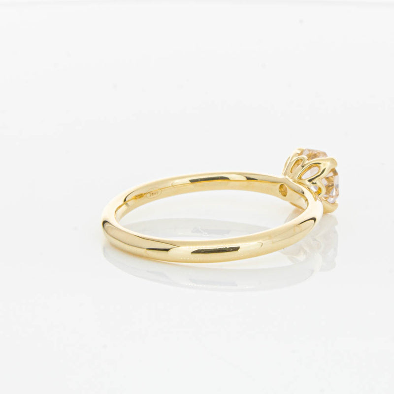 18ct Yellow Gold Morganite Mini Octavia Ring-Ring-Walker & Hall