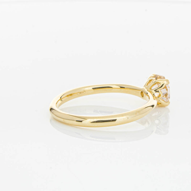 18ct Yellow Gold Morganite Mini Octavia Ring-Ring-Walker & Hall