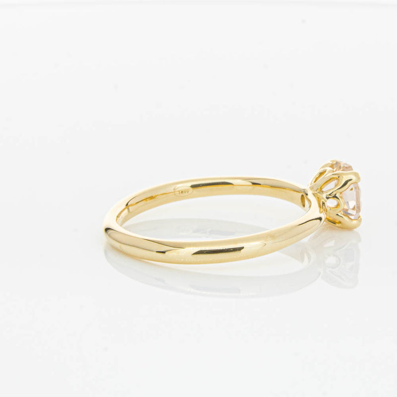 18ct Yellow Gold Morganite Mini Octavia Ring-Ring-Walker & Hall