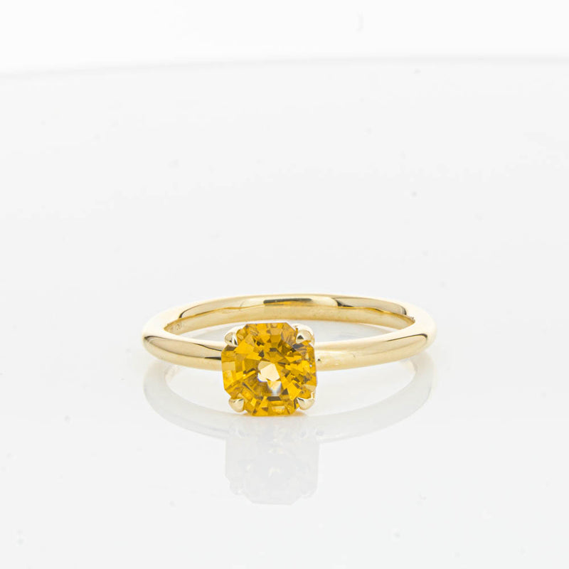 18ct Yellow Gold Citrine Mini Octavia Ring-Ring-Walker & Hall