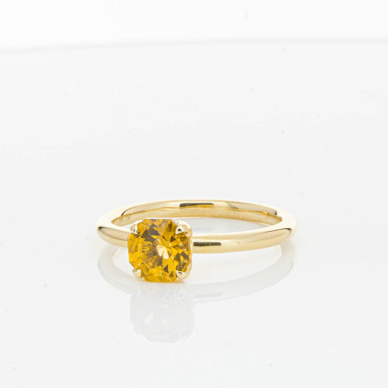 18ct Yellow Gold Citrine Mini Octavia Ring-Ring-Walker & Hall