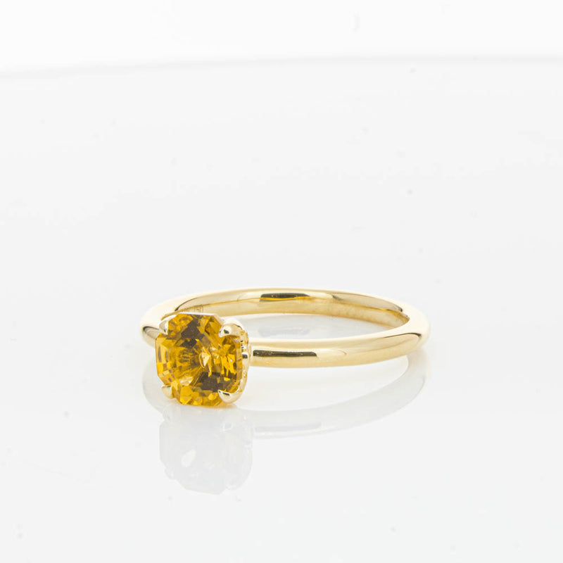 18ct Yellow Gold Citrine Mini Octavia Ring-Ring-Walker & Hall